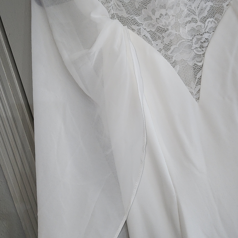Ever Pretty Wedding White Long Sleeve Dress with Lace Detail - Picture 6 of 16